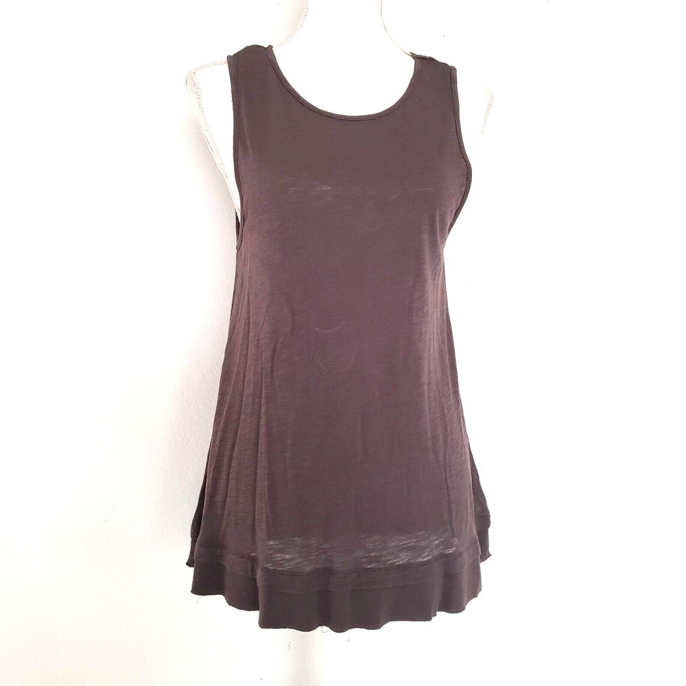 NEW!! Wearables SIZE S Gray Tunic Sleeveless Tank Top Cotton Blend Style 13800W